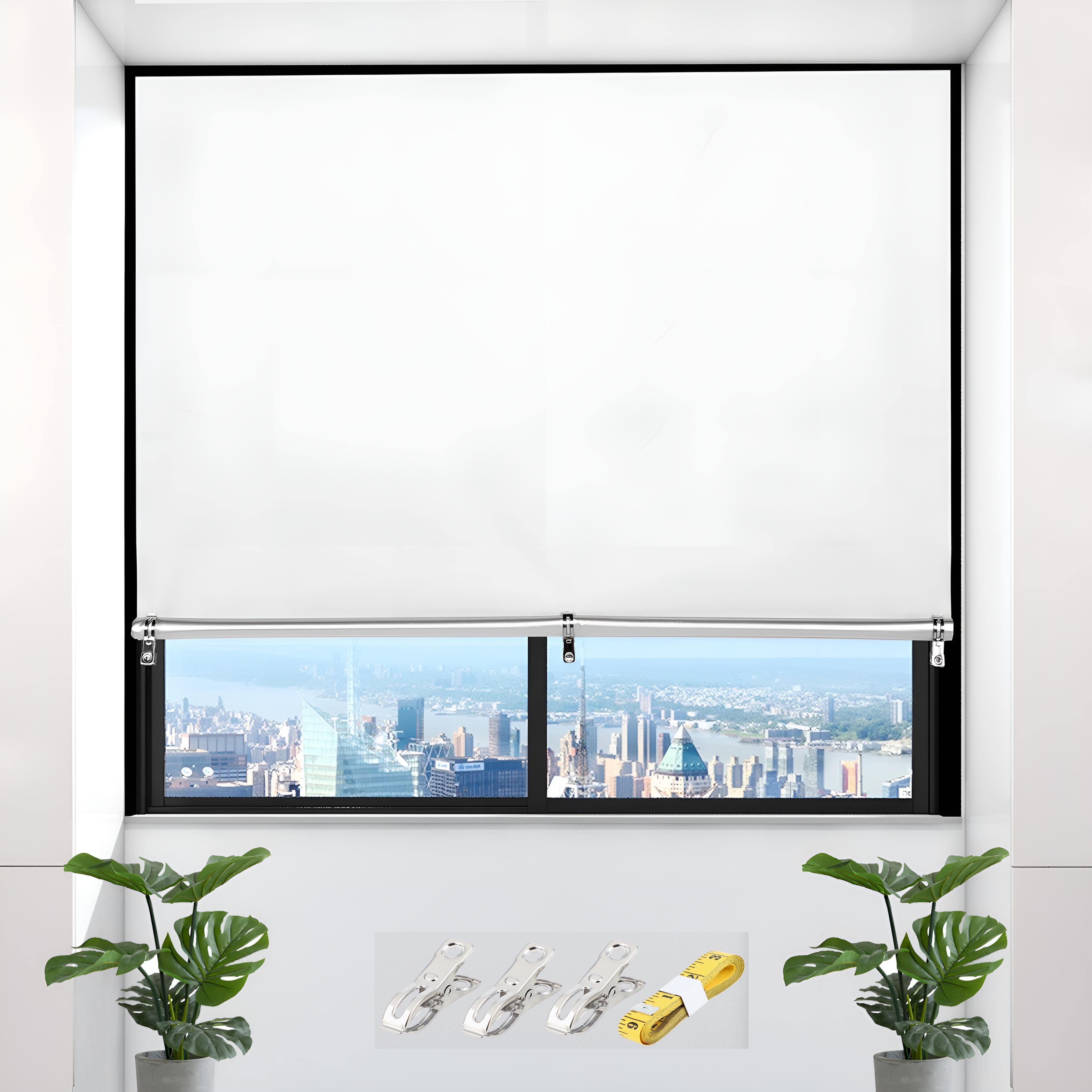 Blackout Roller Blinds - Portable Thermal Insulated Curtains for Bedroom and Travel