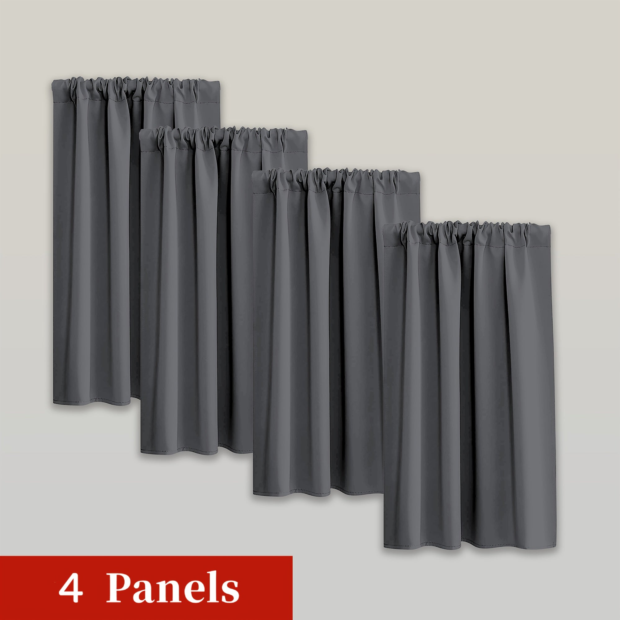 Blackout Curtains - Moderne Verduisterende Gordijnen Set van 4 Stuks