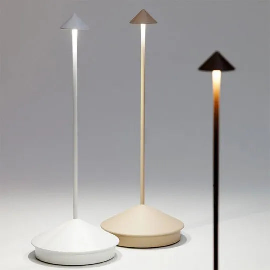 ZenLume - Lámpara de mesa LED minimalista | Iluminación inalámbrica impermeable y regulable