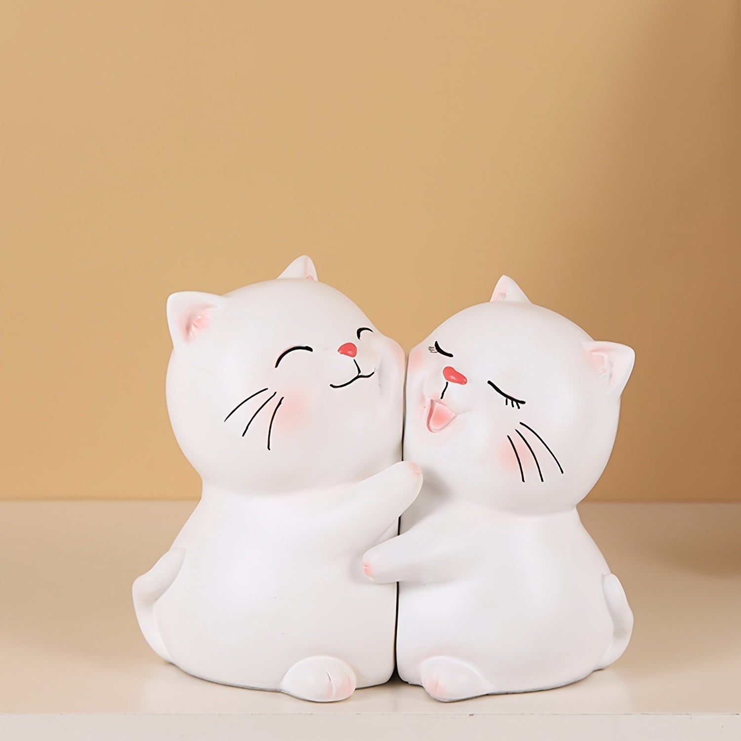 LoveCats - Fermalibri Gatto Peloso Incantevole - Perfetto per Decorazione Casa & Ufficio