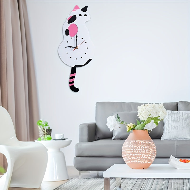 SwingTail - Cat Swing Tail Wall Clock with Silent Mechanism