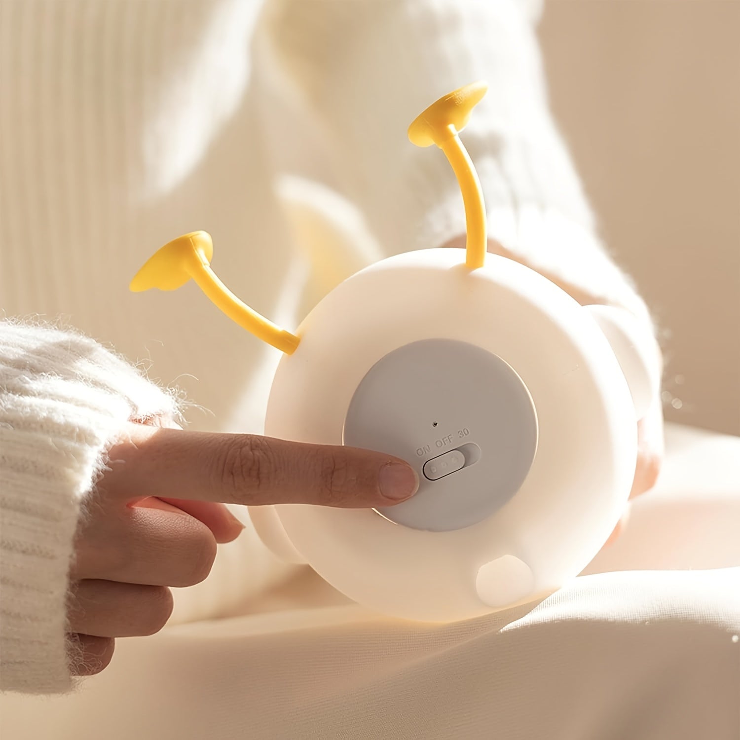 BloomDuck - Siliconen Dimbare Nachtlamp met Klapbediening