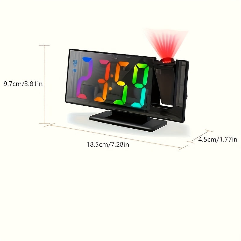TimeView - Projectie Wekker met Spiegel en LED Scherm