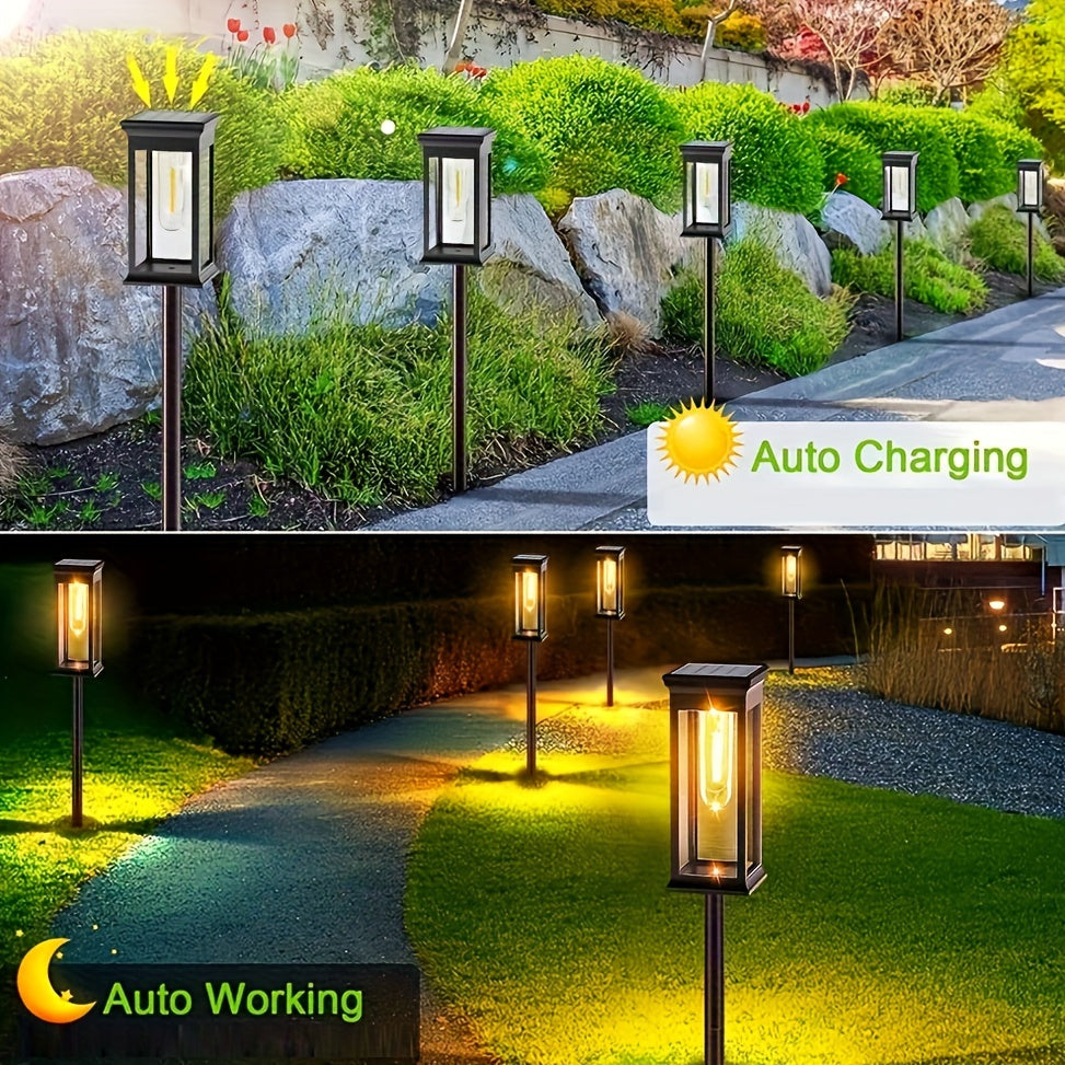 SolarLux - Set de 4 piezas de iluminación solar para jardín IP44 impermeable