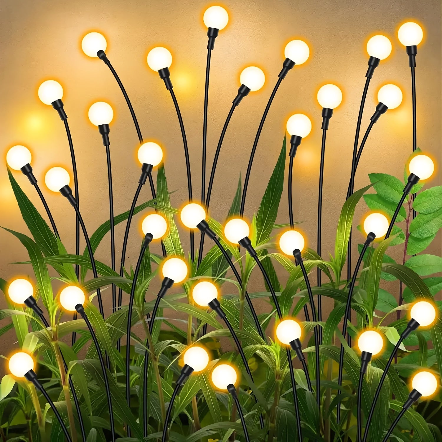 SolarFirefly - Decorazione da Giardino LED Lucciole, Luci Impermeabili per Esterni
