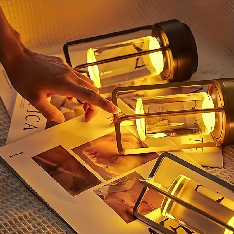 LumiCrystal - Oplaadbare LED Kristallen Tafellamp met Touch Bedieningspaneel