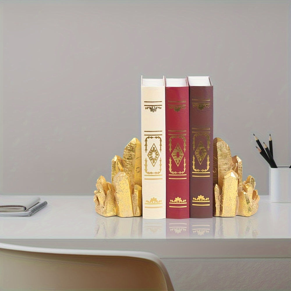 CrystalForm - Set di 2 Fermalibri in Resina Stile Vintage