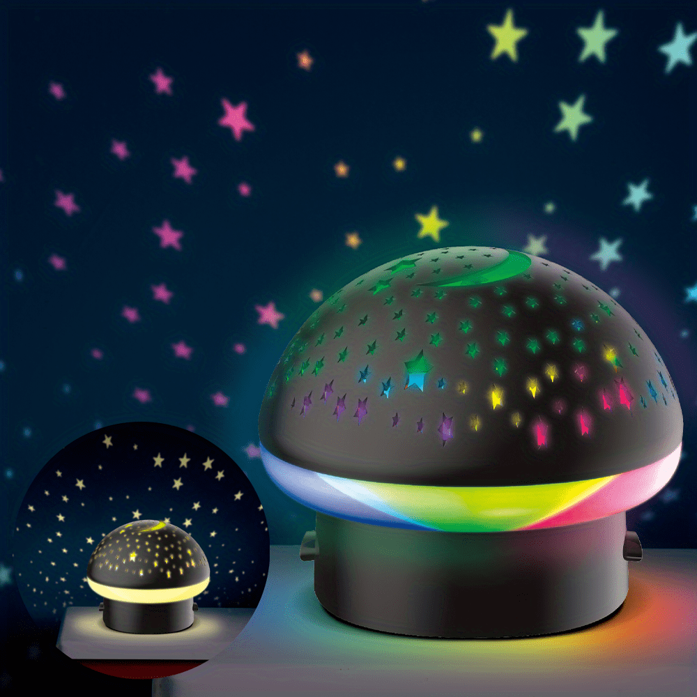 StarryGlow - Nachtlampje met Paddenstoelprojector