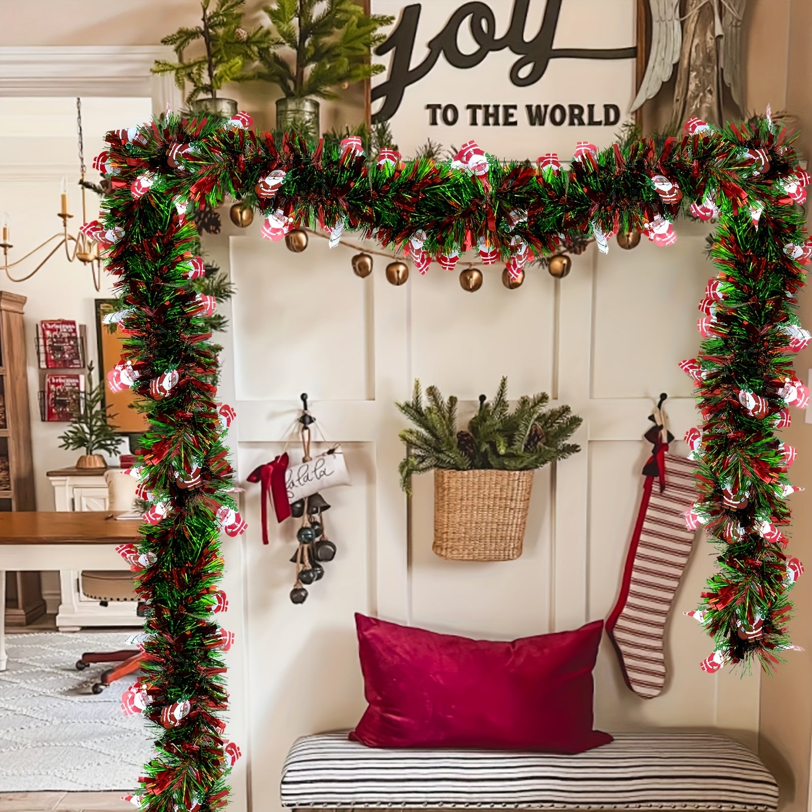 FestiveTinsel - Rode en Groene Metallic Slingers