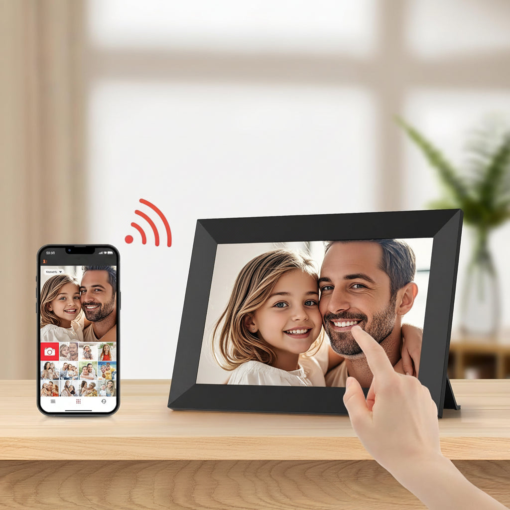 Digitale Foto Raam WiFi IPS Touchscreen 32GB Geheugen 10.1 Inch