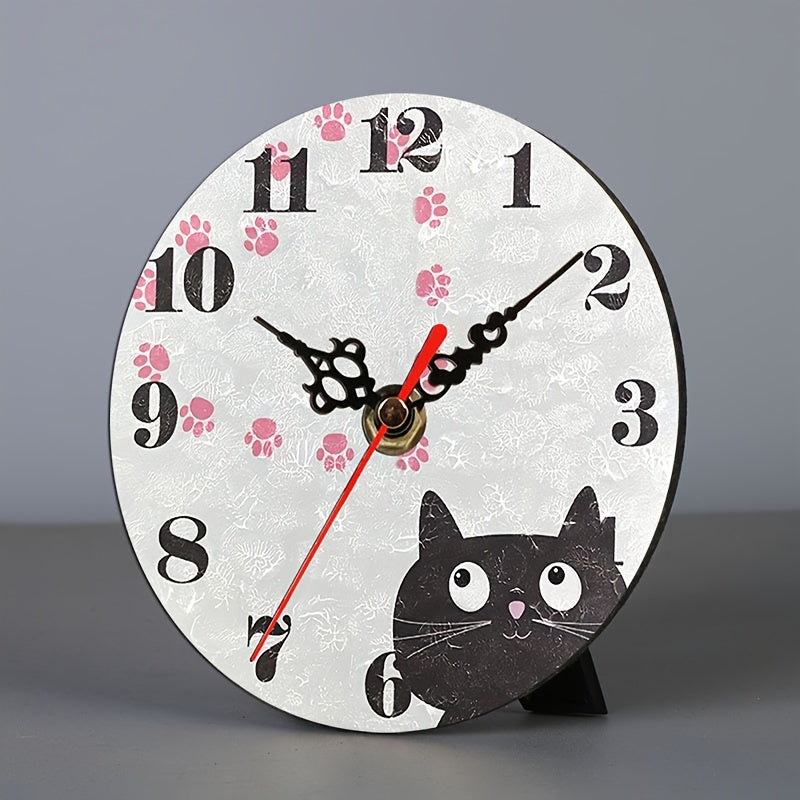 PurrTime - Reloj de Pared Silencioso y Adorable para Gatos para Decoración de Habitaciones
