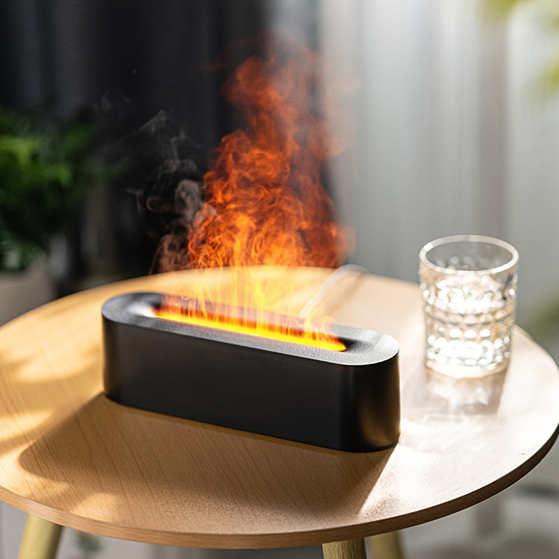 FlameGlow - USB Aromalamp met Vlam Effect en RGB Verlichting