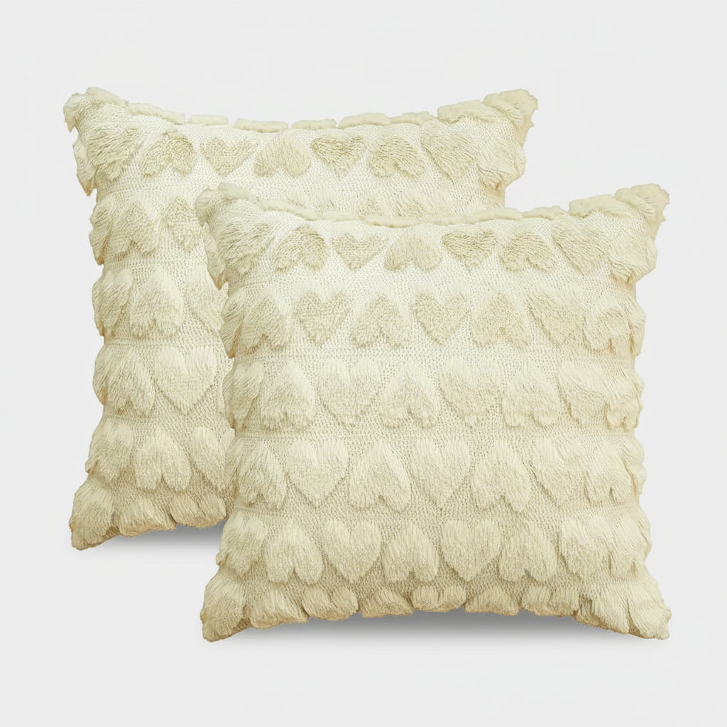 Capas de Almofada de Dia dos Namorados Design Suave de Coração Quarto