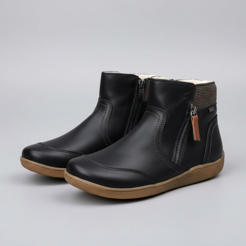 Dames Enkellaarsjes Orthopedisch Waterdicht Leer Antislip Comfort