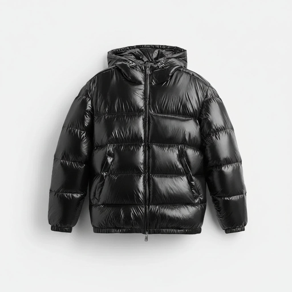 Winterjas Gewatteerd Donsjack Capuchon Koud Weer