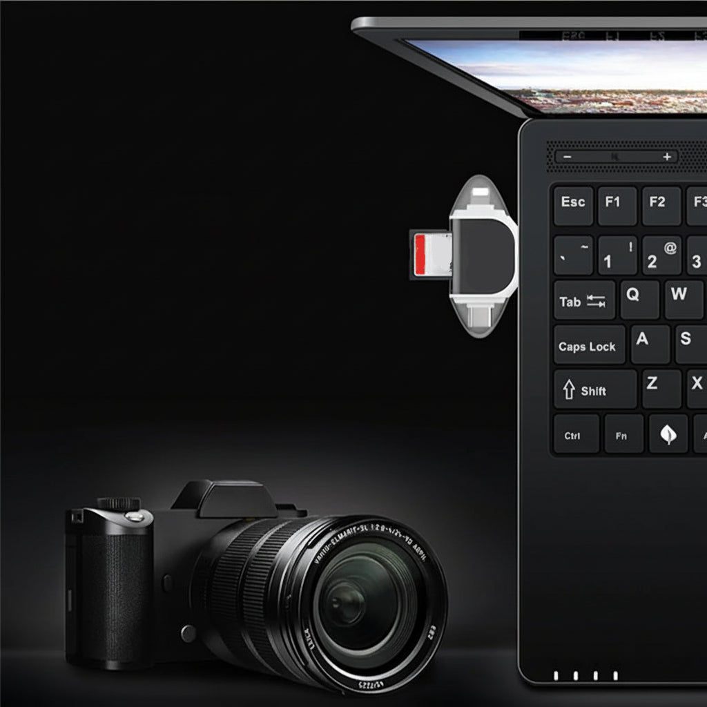 Adaptador USB 4 em 1 para Transferência de Dados Sincronização Rápida Carregamento