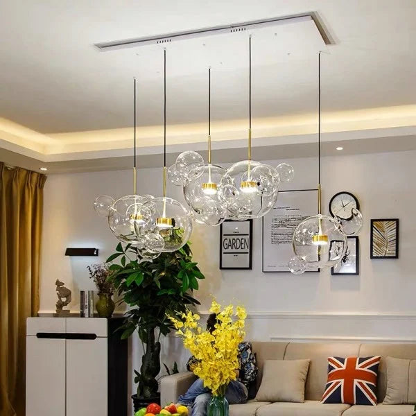 SphereGlow - Moderne Glazen Hanglamp voor Woonkamer en Eetkamer