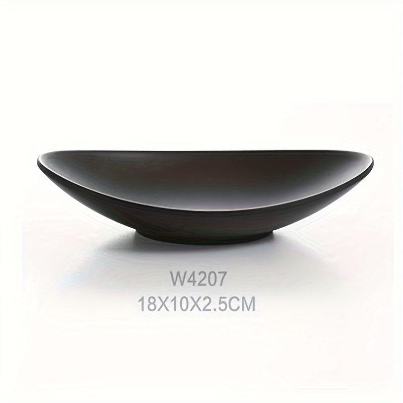 BlackTray - Ovale Zwarte Sieraden- & Sleutelbak | Gepolijste Metalen Organizer