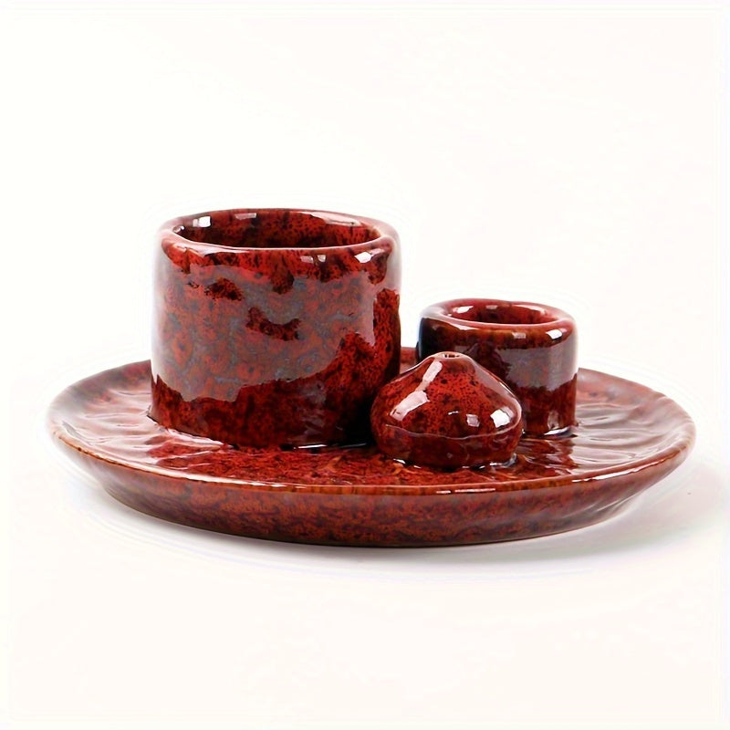Multifunctionele Morandi Kleur Keramische Kaarsenhouder - Incense Burner en Home Decoratie