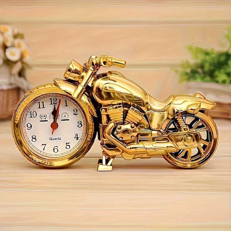 MotoClock - Cartoon Motorfiets Wekker met Zwitsers Kwartsmechanisme