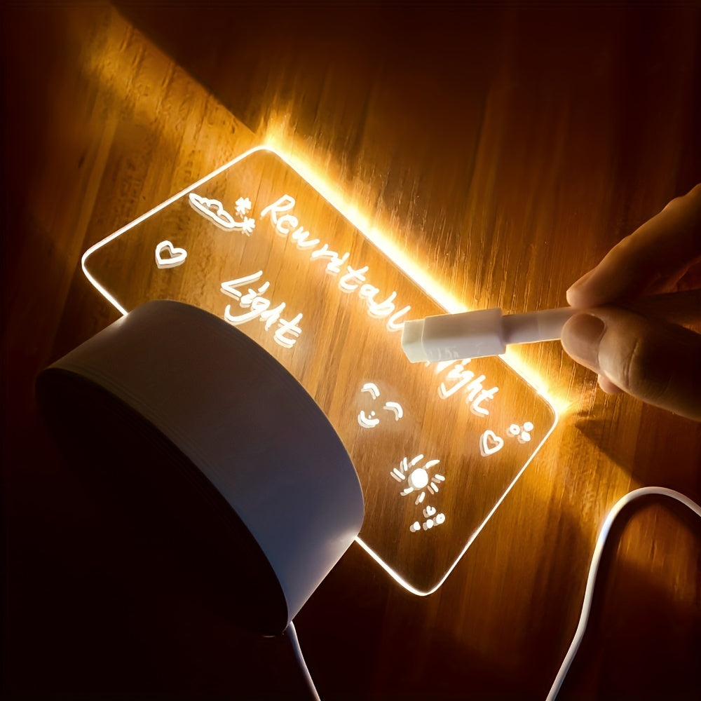 NoteGlow - LED Notitiebord Nachtlampje met USB Voeding