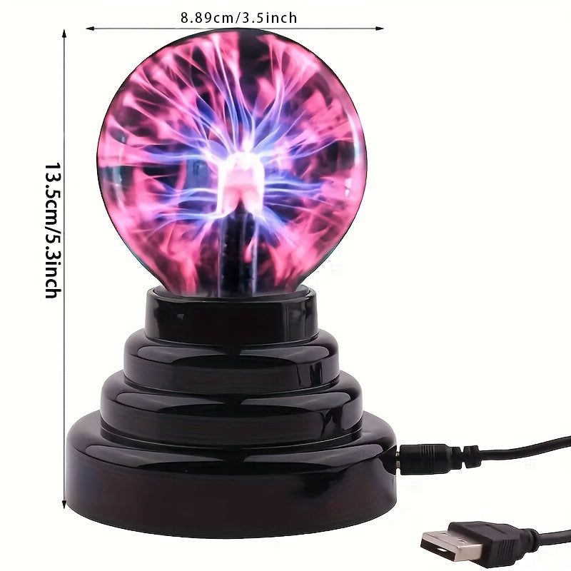 PlasmaGlow - Magische Interactieve Plasmabal met USB