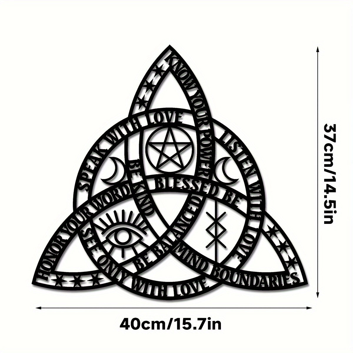 CelticKnot - Goede Heks Keltische Knoop Metalen Wandkunst