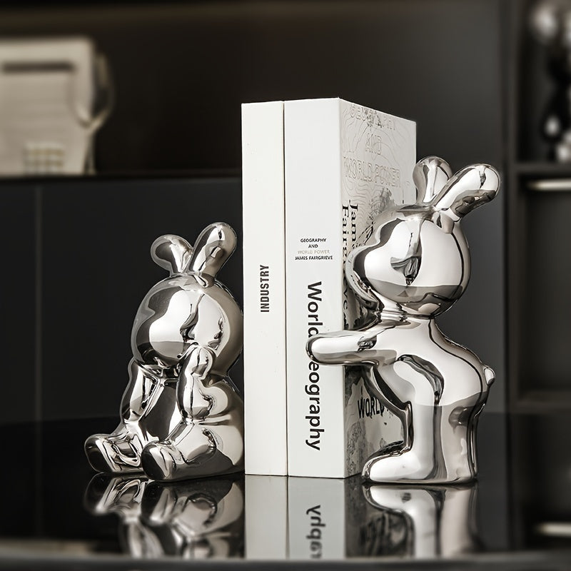 BunnyAnime - Schattige Konijnen Boekensteunen voor Woonkamerdecoratie