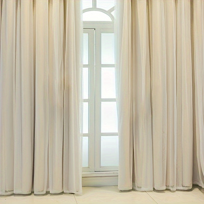 Princess Style Gordijnen - Blackout Privacy Raambekleding Set van 2 Stuks