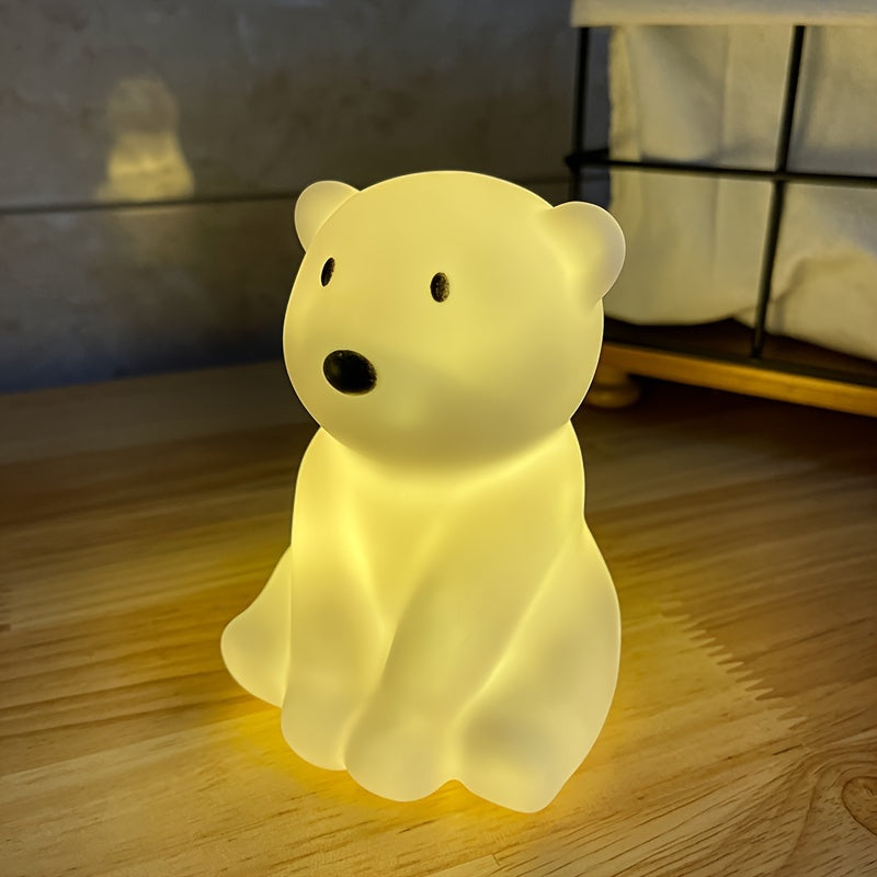 PolarGlow - Cartoon IJsbeer Nachtlampje met LED Uplight