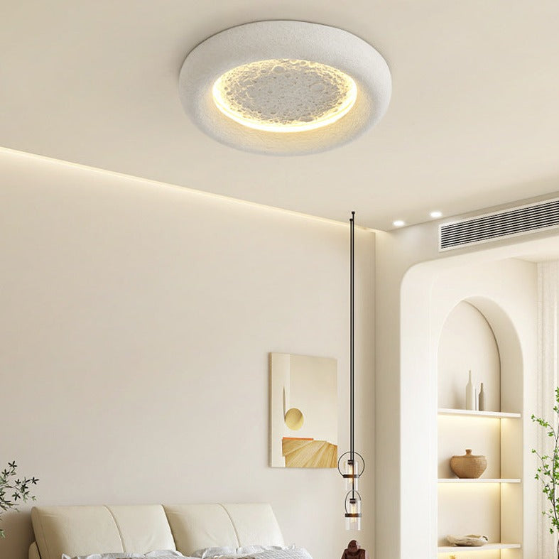 LumiLuxe – Elegante lámpara de pared redonda de resina