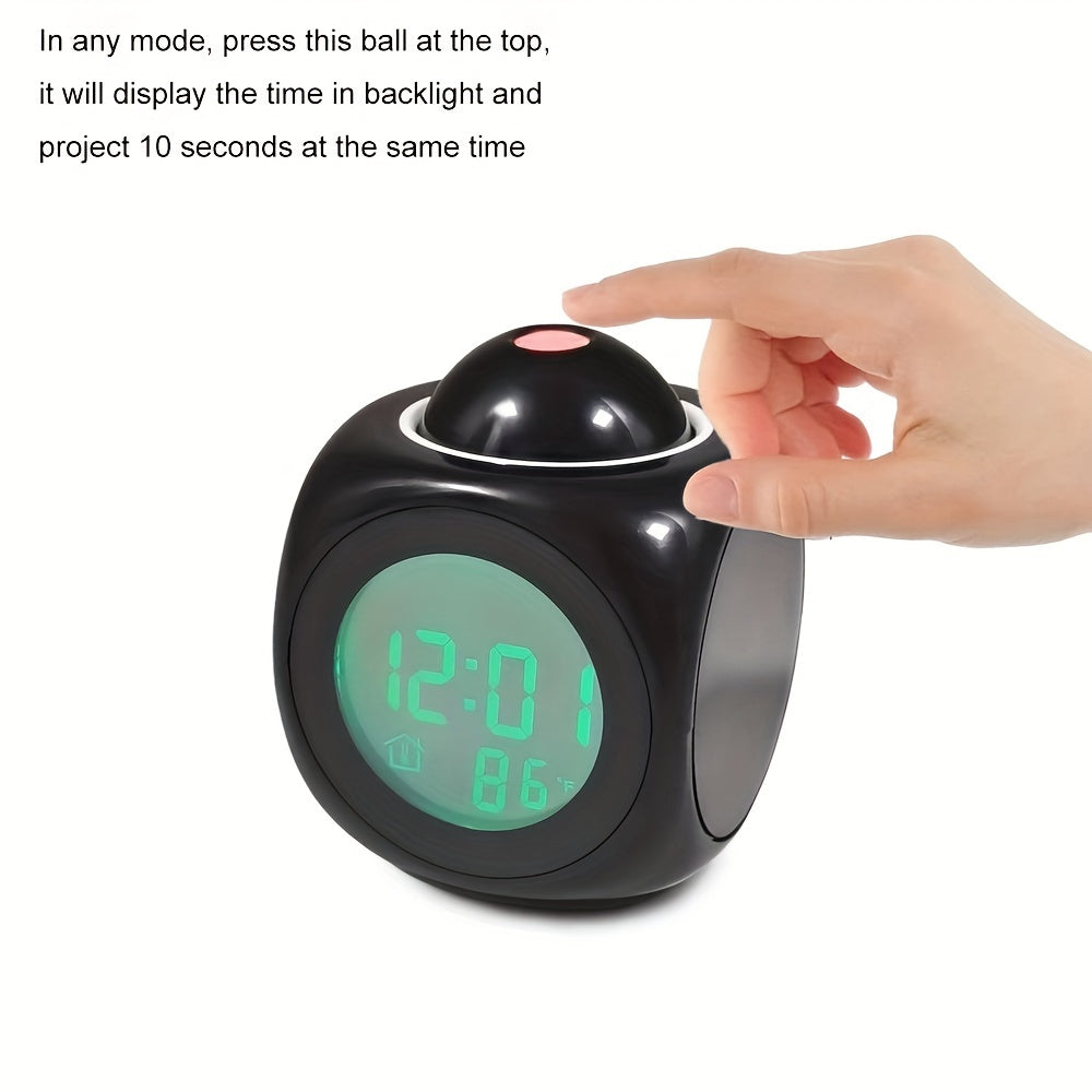 ProClock - Projection Alarm Clock with Music Alarm and Dual Alarm