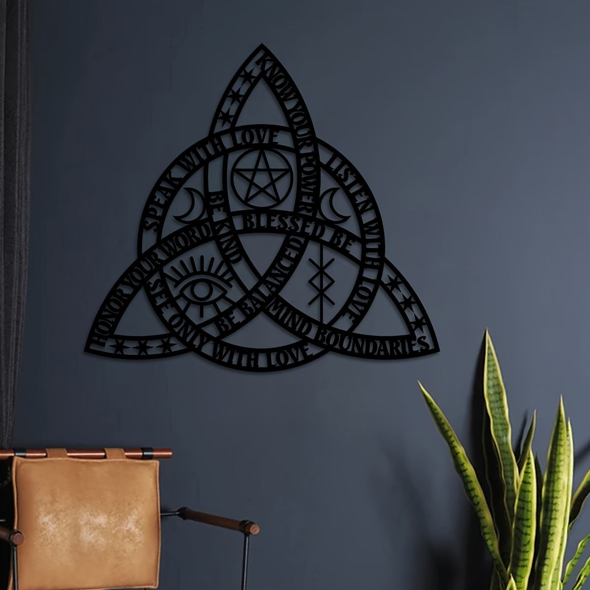CelticKnot - Goede Heks Keltische Knoop Metalen Wandkunst