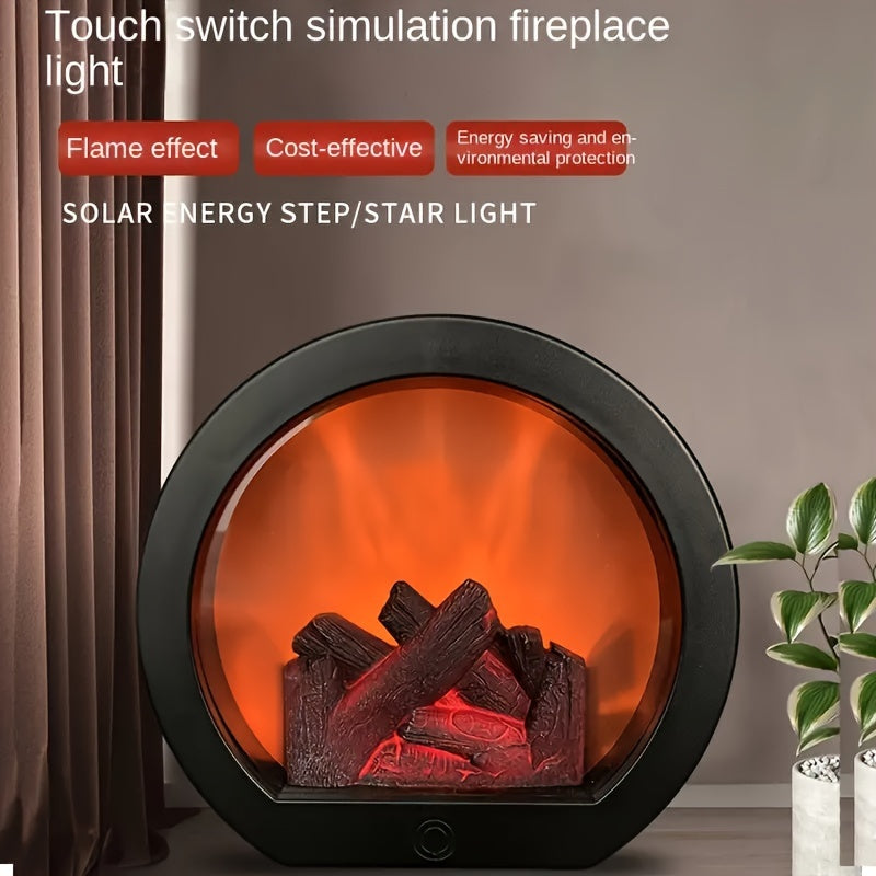 FlameGlow - Simulatie Houtskoolvlamlamp met Retro-stijl Decoratie