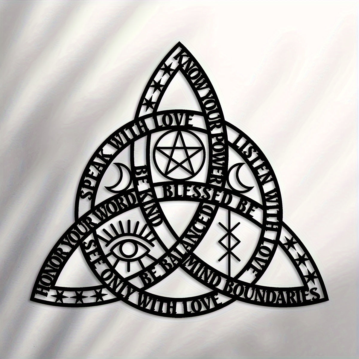 CelticKnot - Goede Heks Keltische Knoop Metalen Wandkunst