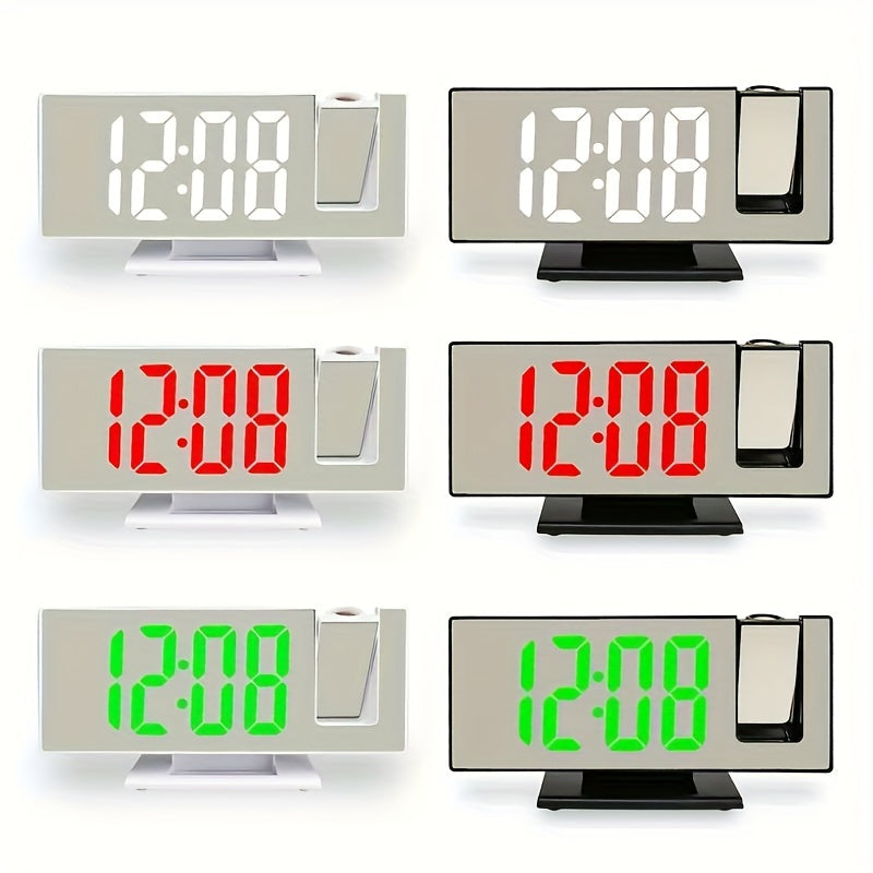 ProjectTime - Large LED Mirror Clock with Projection