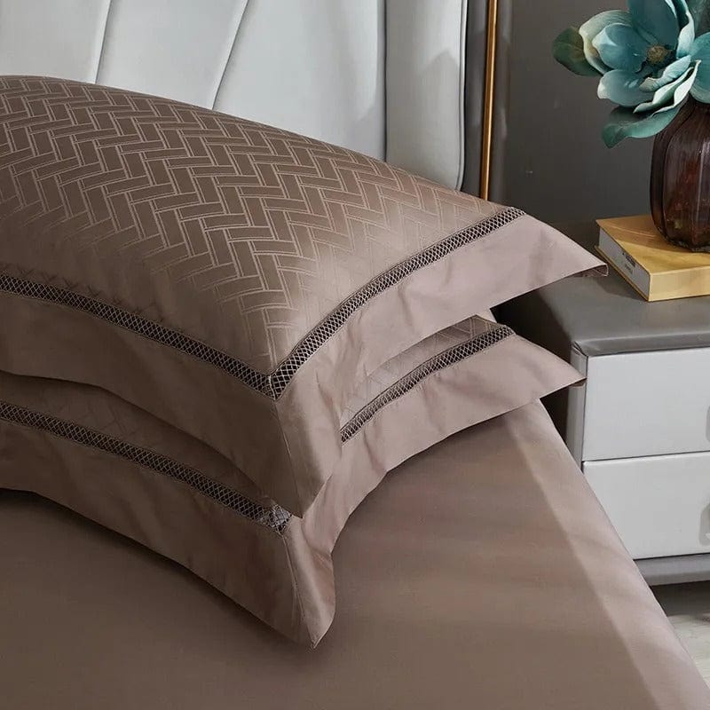 Juego de funda nórdica Elegance Brown (Algodón Egipcio)