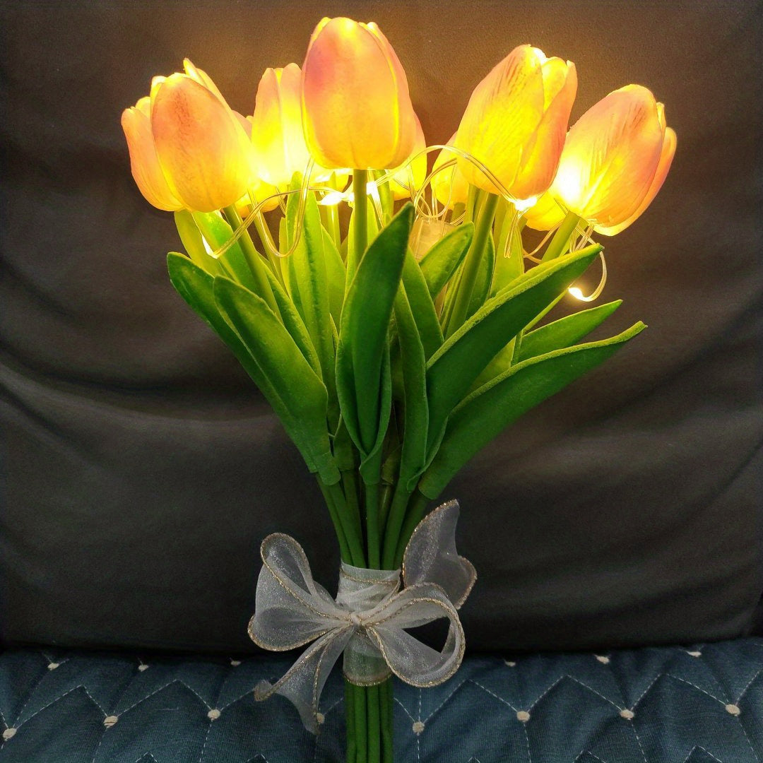 Lámpara Tulipán - Ramo LED Luz Nocturna para Decoración de Habitación
