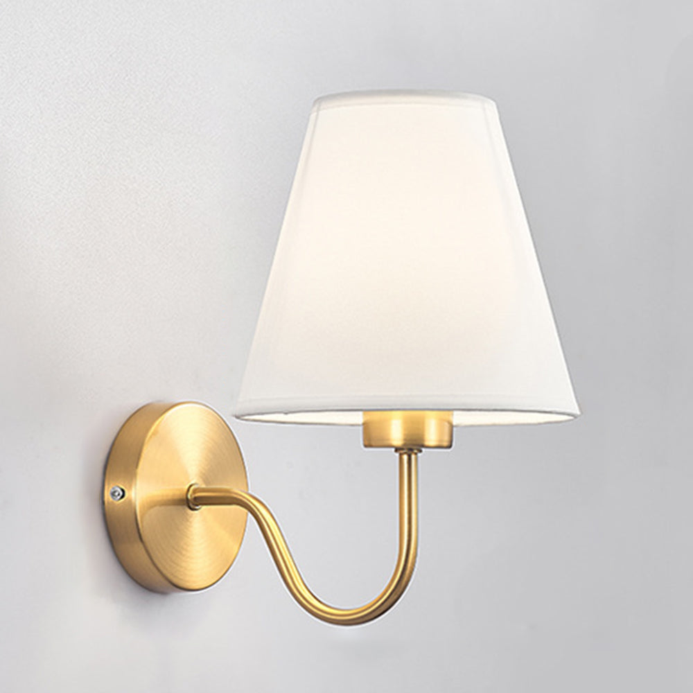 RetroLuxe - Lámpara de pared de tela Iluminación elegante para sala de estar y dormitorio
