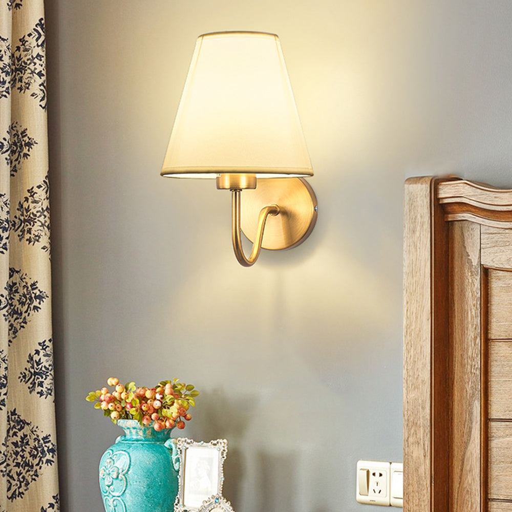 RetroLuxe - Fabric Wall Lamp Stylish Lighting for Living Room and Bedroom