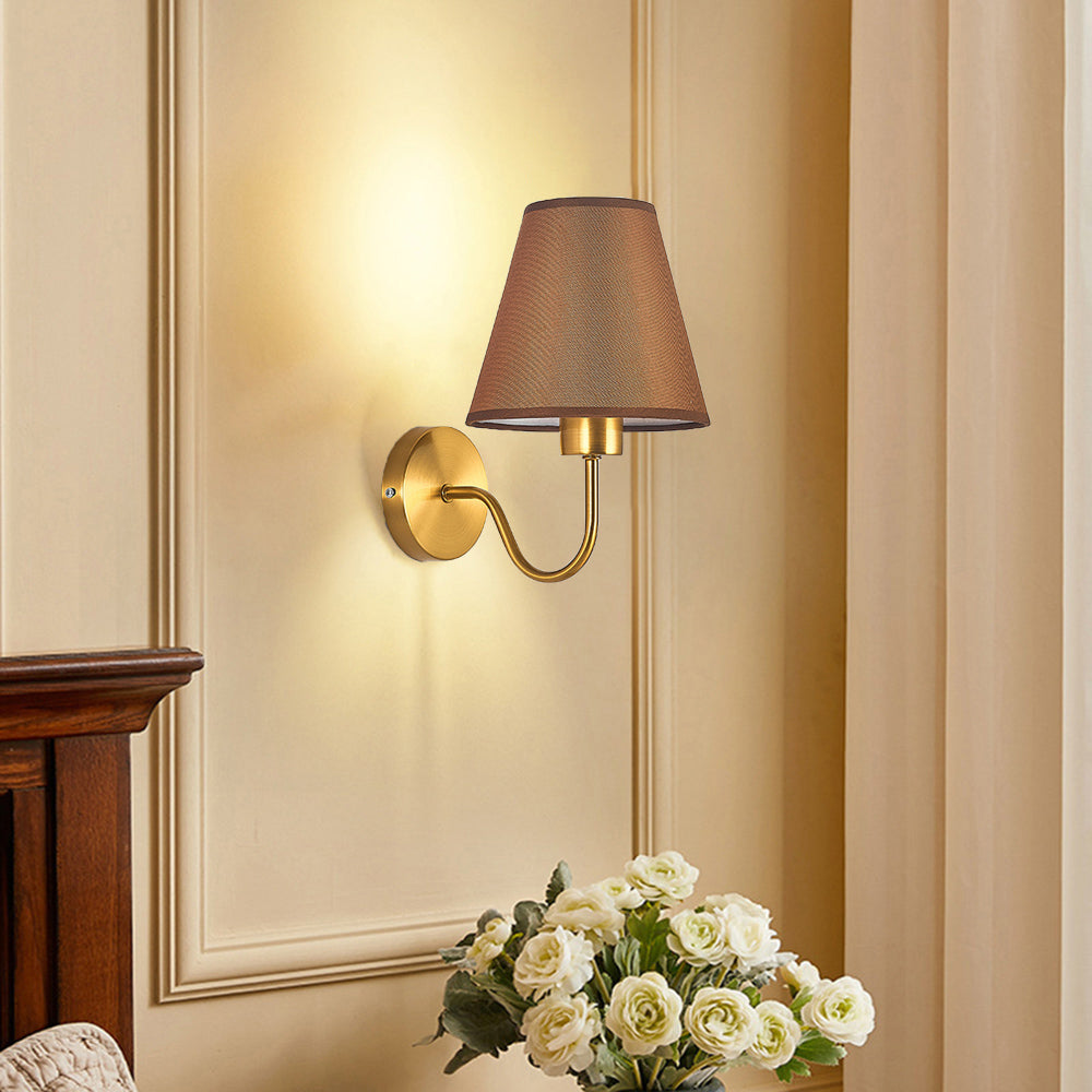 RetroLuxe - Fabric Wall Lamp Stylish Lighting for Living Room and Bedroom