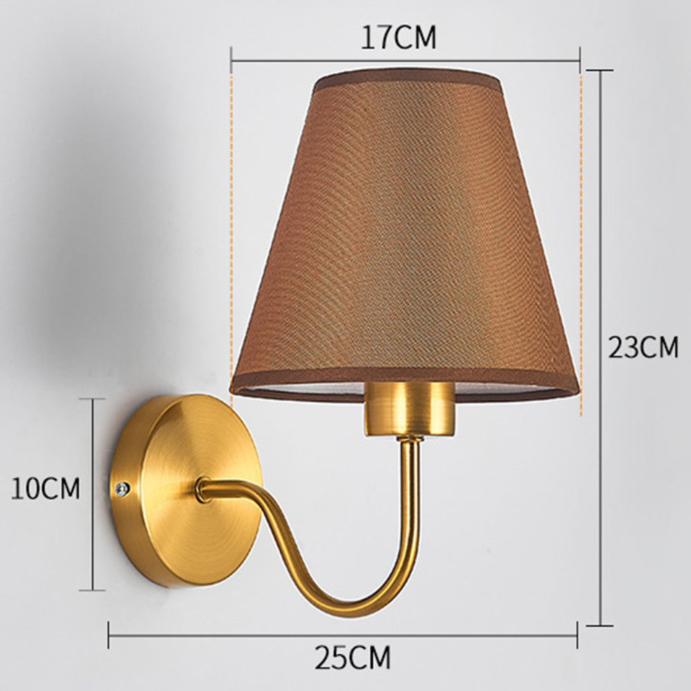 RetroLuxe - Lámpara de pared de tela Iluminación elegante para sala de estar y dormitorio