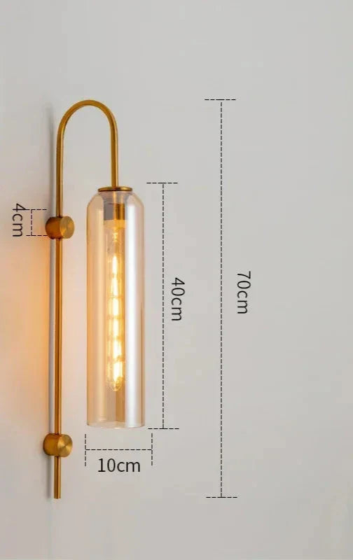 GlassGlow - Moderne LED Wandlamp van Glas