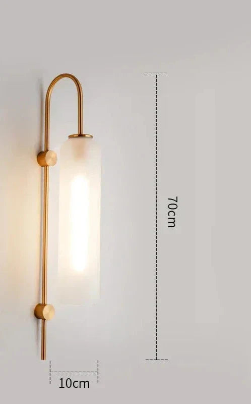 GlassGlow - Moderne LED Wandlamp van Glas