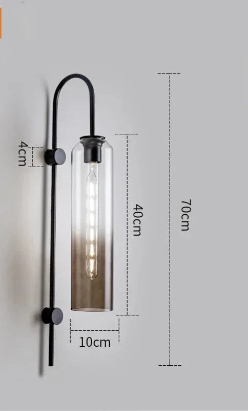 GlassGlow - Moderne LED Wandlamp van Glas