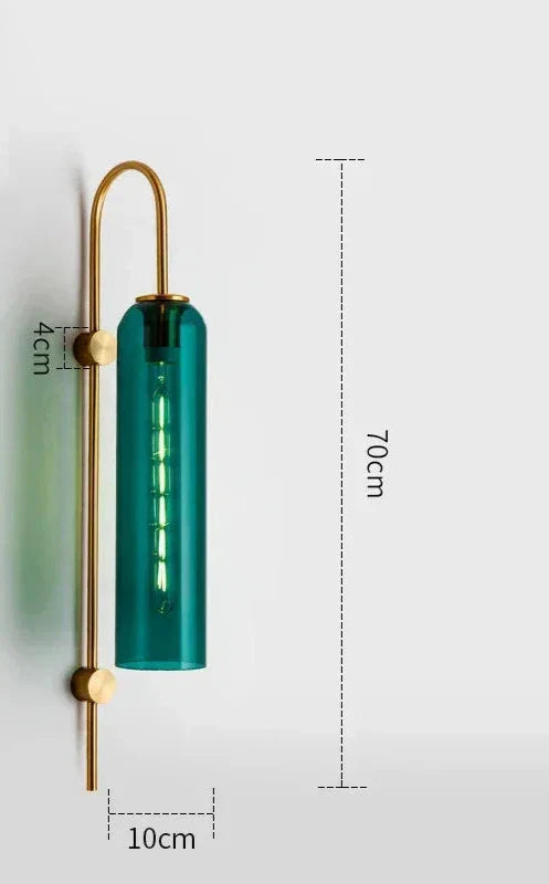 GlassGlow - Moderne LED Wandlamp van Glas