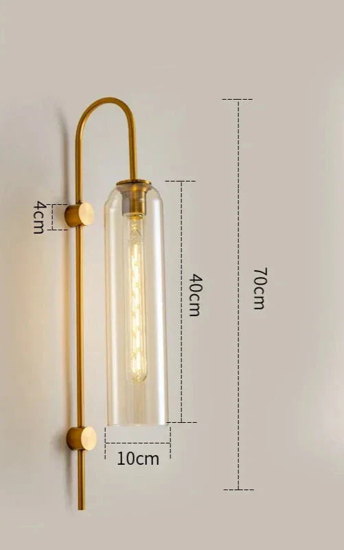 GlassGlow - Moderne LED Wandlamp van Glas