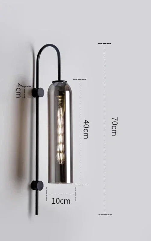 GlassGlow - Moderne LED Wandlamp van Glas