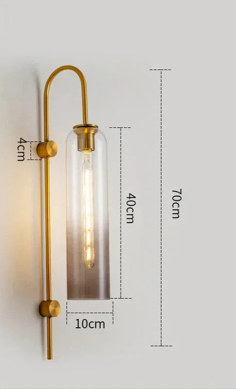 GlassGlow - Moderne LED Wandlamp van Glas
