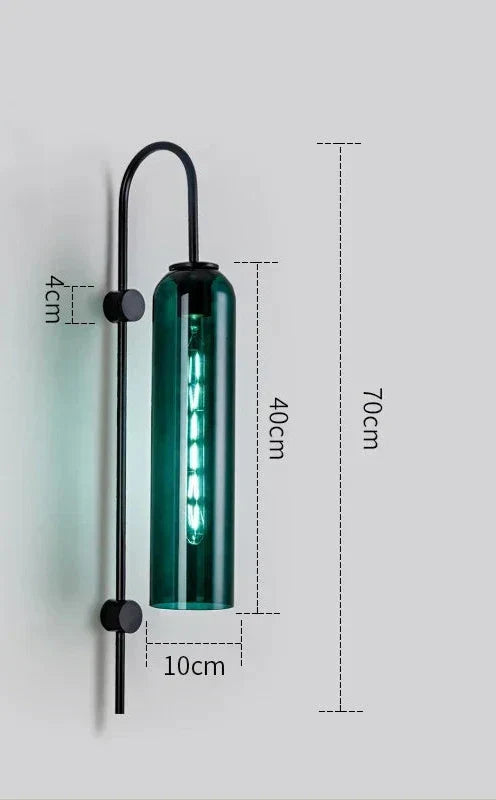 GlassGlow - Moderne LED Wandlamp van Glas